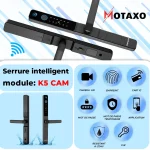 Serrure intelligent Maroc MOTAXO K5 cam 1 motaxo , serrure intelligent maroc , serrure intelligent motaxo maroc , smart home , maison intelligent , serrure intelligent prix maroc ,smart lock maroc , أمان منزل متصل