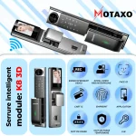 Serrure intelligent Maroc MOTAXO K8 3d 1 ver serrure intelligente maroc , serrure intelligente , serrure connectée wifi , serrure domotique , serrure porte intelligente maroc , serrure intelligente avec caméra maroc , meilleur serrure intelligente ,