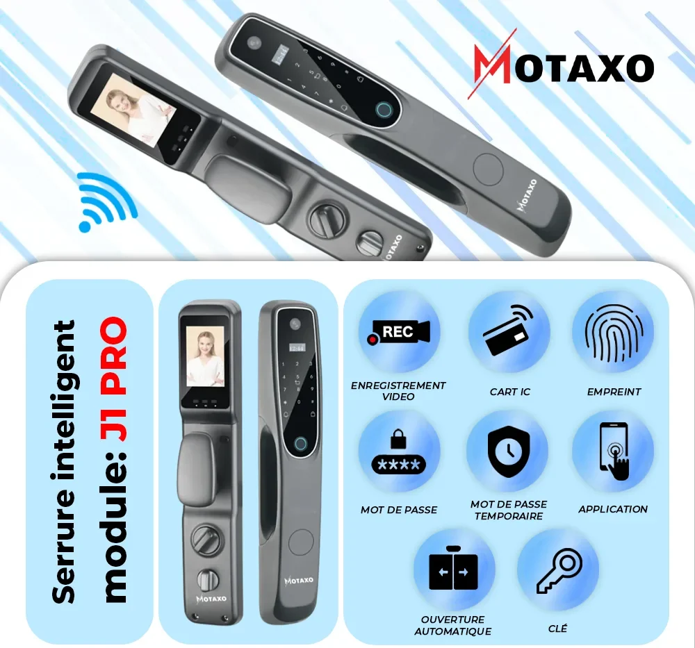 serrure intelligente maroc , serrure intelligente , serrure connectée wifi , serrure domotique , serrure porte intelligente maroc , serrure intelligente avec caméra maroc , meilleur serrure intelligente ,
