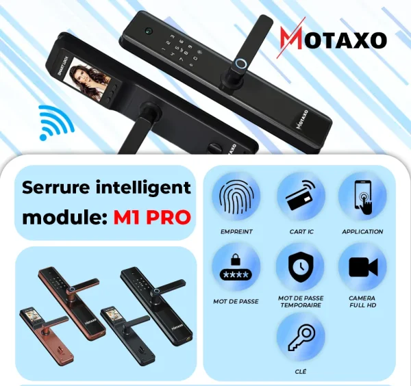 serrure intelligente maroc , serrure intelligente , serrure connectée wifi , serrure domotique , serrure porte intelligente maroc , serrure intelligente avec caméra maroc , meilleur serrure intelligente ,