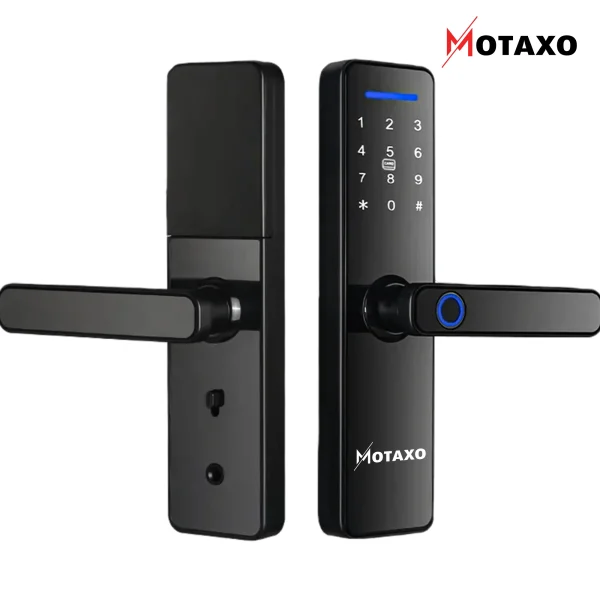 serrure intelligente X9 noire MOTAXO قفل ذكي, قفل إلكتروني, أمان المنزل, بيت ذكي, أمن منزلي, قفل بدون مفتاح, تقنية المنزل,Bluetooth, Smart Home, Serrure WiFi, Sécurité Maison, Maison Intelligente, Accessoires Maison, domotique , smart lock , door lock , smart port serrure , pwani , poigne electrique , securite , motaxo serrure intelligent au maroc, poignee intelligent ? SERRURE INTELLIGENT X9